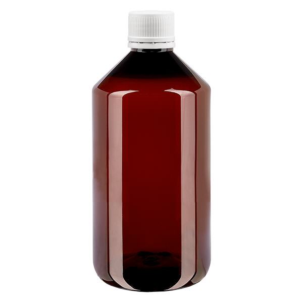 Frasco PET 750ml com tampa inviolável verde Frasco PET 750ml com tampa inviolável verde