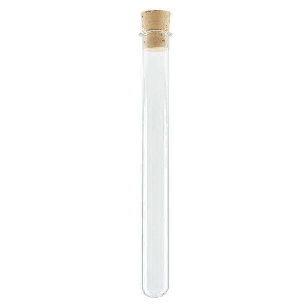 Tubo de ensaio 100x12mm com vidro de borosilicato, com cortiça Tubo de ensaio 100x12mm com vidro de borosilicato, com cortiça