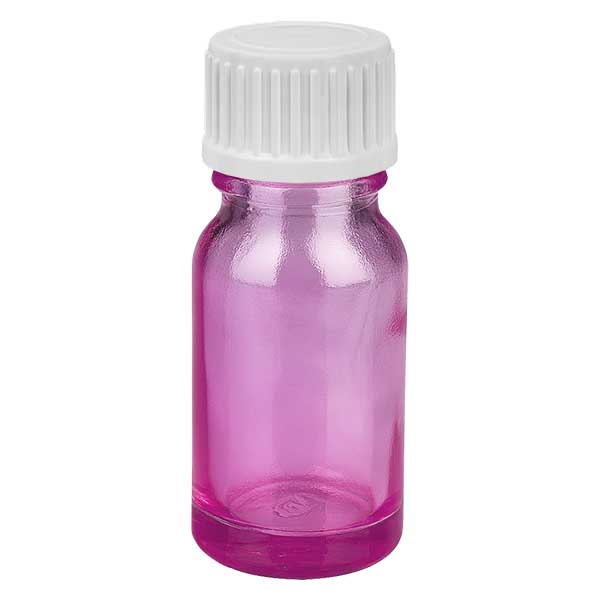 Frasco de 10 ml (glóbulo). Anel de enchimento de 3 mm branco padrão PurpleLine. UT18/10