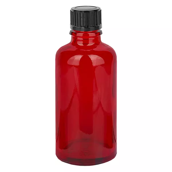 Frasco de 50 ml com tampa de rosca de 11 mm preto standard RedLine UT18/50