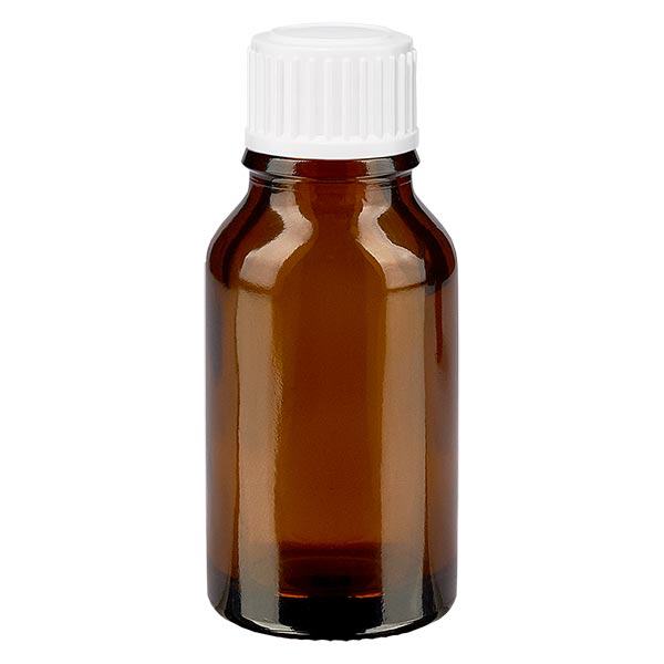 Frasco de farmácia castanho 30ml tampa de rosca branco globules standard Frasco de farmácia castanho 30ml tampa de rosca branco globules standard