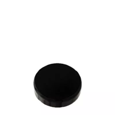 Tampa de rosca SAN preta para frasco violeta 30ml Tampa de rosca SAN preta para frasco violeta 30ml