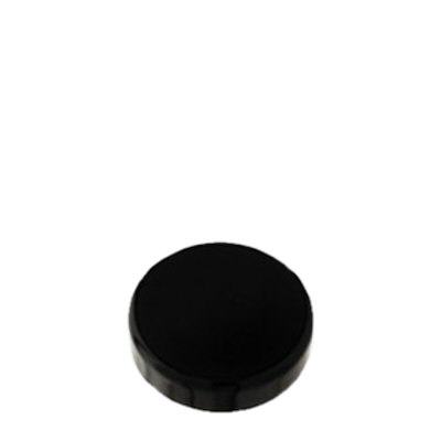Tampa de rosca SAN preta para frasco violeta 30ml Tampa de rosca SAN preta para frasco violeta 30ml