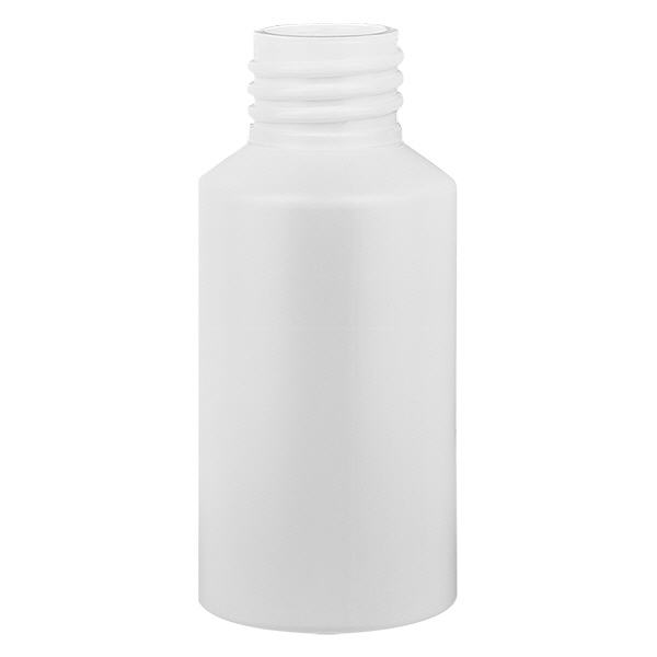 Frasco de farmácia PEAD 50ml branco, sem tampa