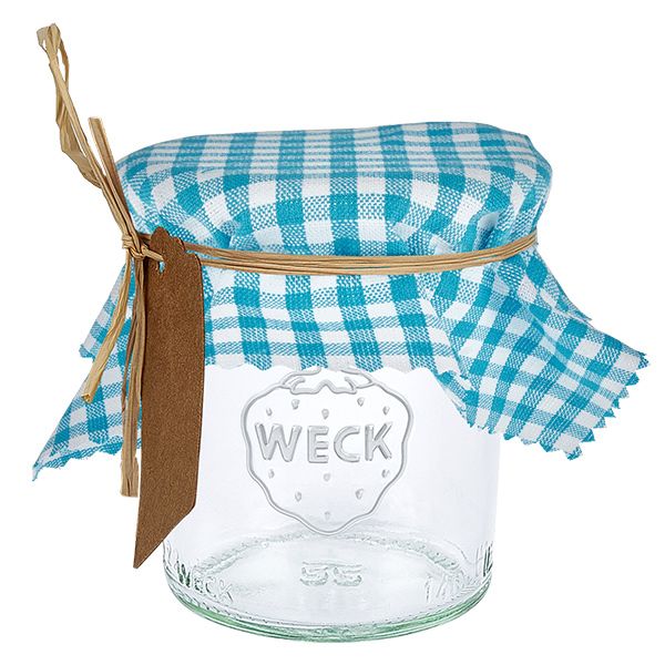 Pano de cozinha para bijutaria em tecido turquesa axadrezado quadrado de 12 cm