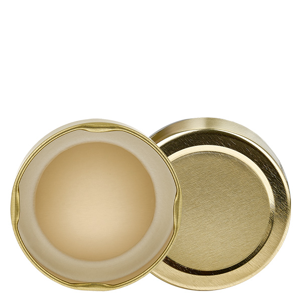 Tampa BasicSeal de 58 mm dourada (TO58deep) UNiTWIST