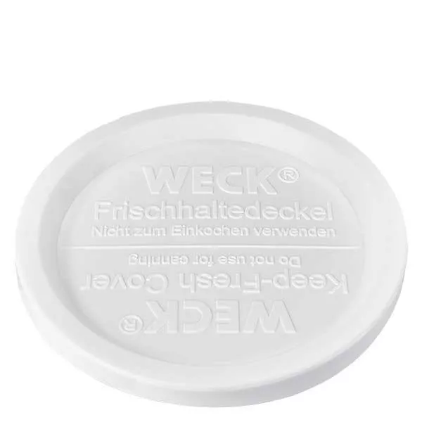 Tampa aderente WECK RR120 WECK REX tampa de conservação RR120 branca transparente redonda para frascos de conservação Conservação Armazenamento