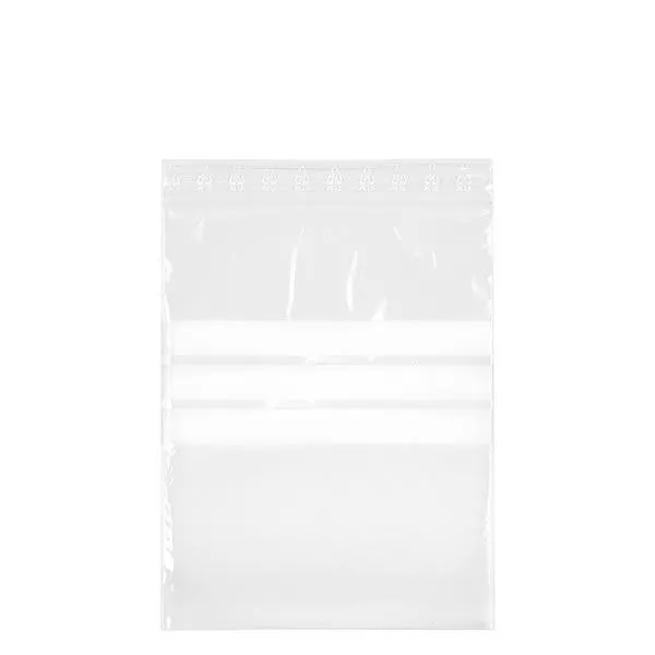 PolyZip com campo de etiquetagem (embalagem de 100) 250x350mm/50µm