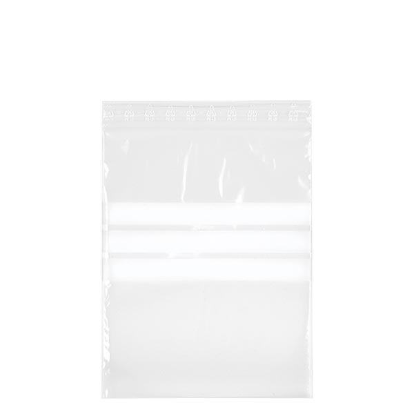 PolyZip com campo de etiquetagem (embalagem de 100) 250x350mm/50µm