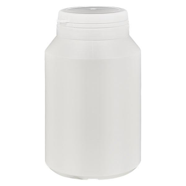 Caixa de cápsulas de 200 ml branca com fecho inviolável Jaycap branco Caixa de cápsulas de 200 ml branca com fecho inviolável Jaycap branco