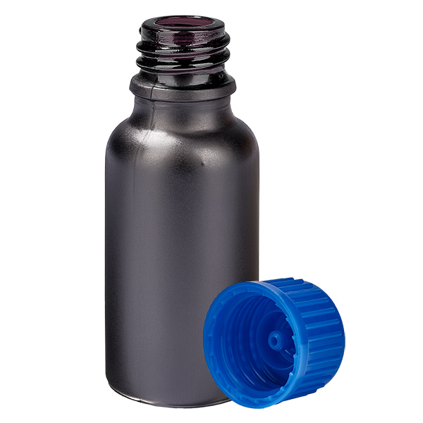 Frasco de 20ml 11mm tampa de rosca azul standard BlackLine UT18/20 Frasco de 20ml 11mm tampa de rosca azul standard BlackLine UT18/20