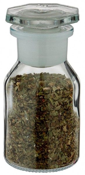 Frasco de especiarias: frasco de 50 ml com gargalo largo e vidro transparente