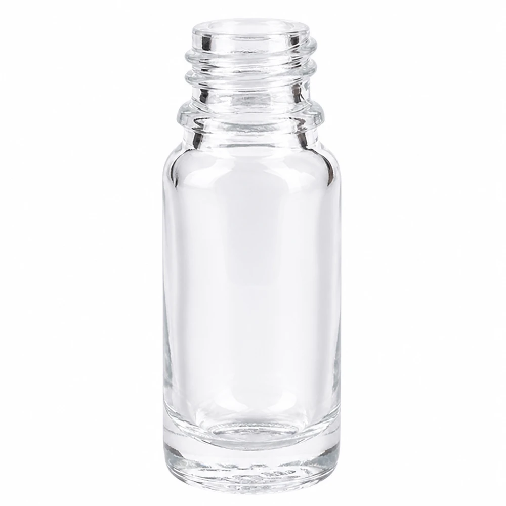 Frasco de vidro transparente 10ml DIN 18 Frasco farmacêutico transparente ApoGlas de 10 ml em vidro de alta qualidade para medicamentos e gotas