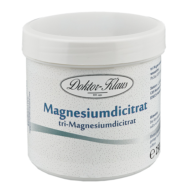 Dicitrato de tri-magnésio (anidro) 250g Doktor-Klaus Dicitrato de tri-magnésio (anidro) 250g Doktor-Klaus