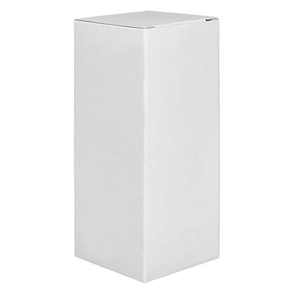 Caixa dobrável FS1 em cartão branco, altura 97mm Caixa dobrável FS1 em cartão branco, altura 97mm
