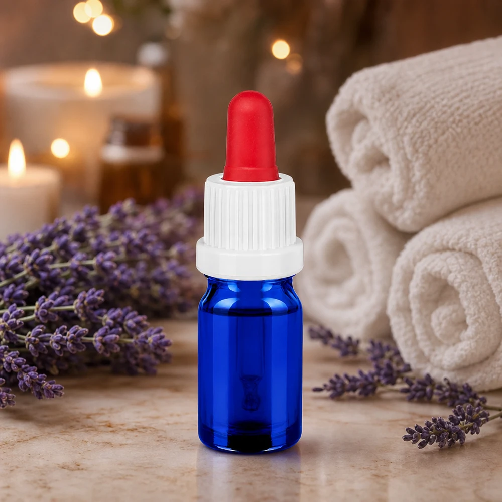 Frasco de pipeta profissional de 5 ml BlueLine UT18/5 com proteção UV através de vidro azul para aplicações laboratoriais