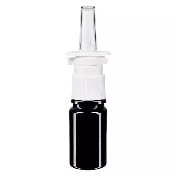 Frasco de farmácia violeta 5ml atomizador nasal branco standard Frasco de farmácia violeta 5ml atomizador nasal branco standard