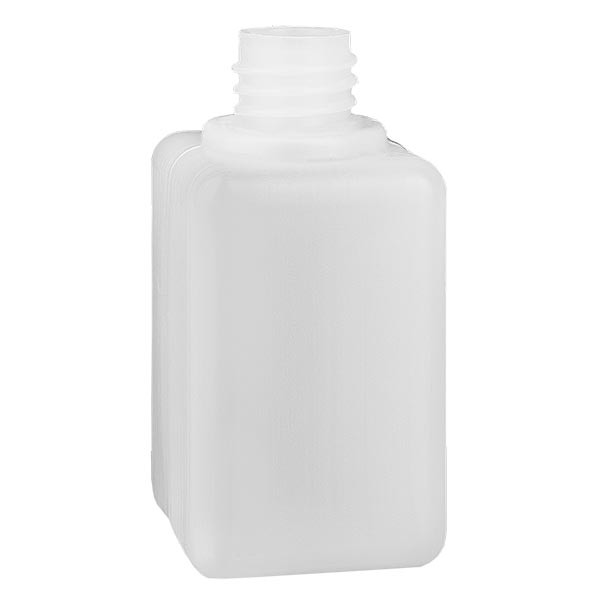 Frasco para produtos químicos 50ml, gargalo estreito feito de PE-HD, cor natural, GL 18 Frasco para produtos químicos 50ml, gargalo estreito feito de PE-HD, cor natural, GL 18