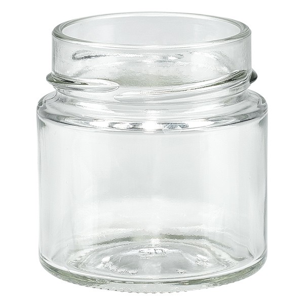 Frasco de vidro transparente de 135 ml, sem tampa, rosca TO58deep Frasco de vidro transparente de 135 ml, sem tampa, rosca TO58deep