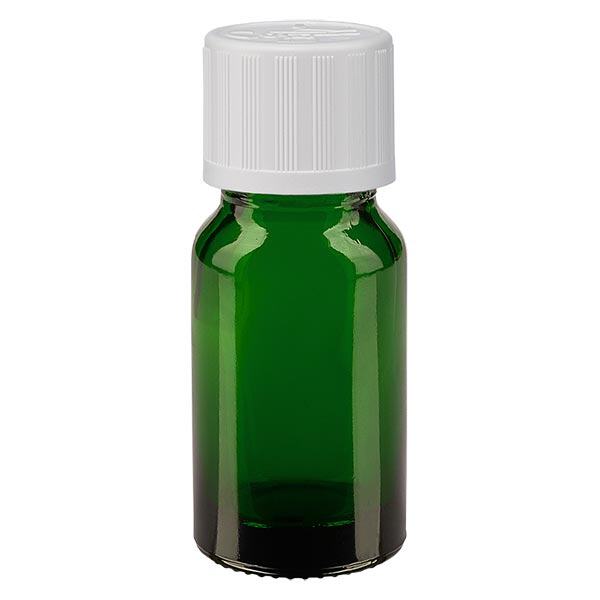 Frasco de farmácia verde 10ml com tampa conta-gotas branca resistente a crianças standard Frasco de farmácia verde 10ml com tampa conta-gotas branca resistente a crianças standard