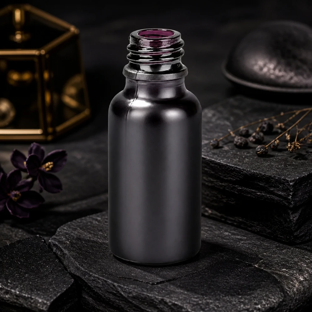 Frasco farmacêutico compacto de 20 ml BlackLine com o prático sistema de fecho UNiTWIST UT18/20