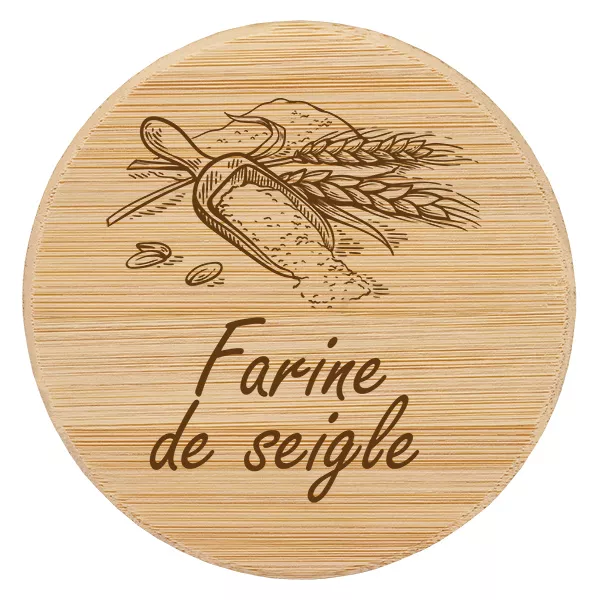 Cobertura em madeira "farine de seigle" para WECK RR100 Cobertura em madeira "farine de seigle" para WECK RR100