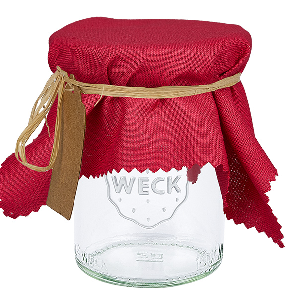 Pano para jóias em tecido bordeaux quadrado de 15 cm