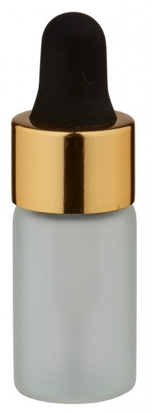 3ml Mini Pipettenflasche frost gold/schwarz UT13/3 UNiTWIST