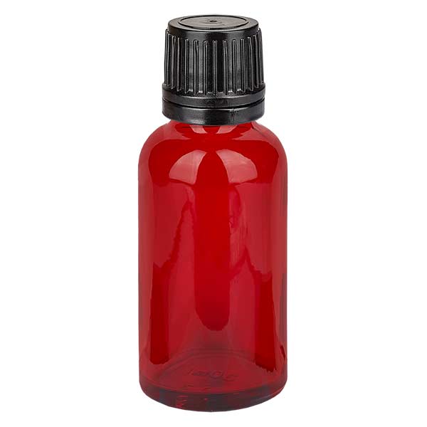 Frasco conta-gotas de 30 ml com tampa inviolável de 1 mm RedLine UT18/30 UNiTWIST Frasco conta-gotas de 30 ml com tampa inviolável de 1 mm RedLine UT18/30 UNiTWIST