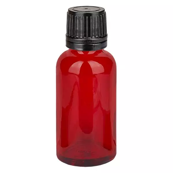 Frasco conta-gotas de 30 ml com tampa inviolável de 1 mm RedLine UT18/30 UNiTWIST Frasco conta-gotas de 30 ml com tampa inviolável de 1 mm RedLine UT18/30 UNiTWIST