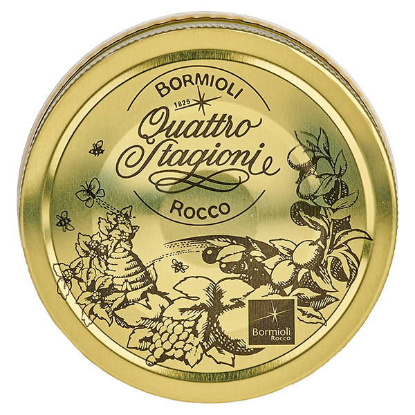 Tampa de rosca "Quattro Stagioni" dourada QS86mm