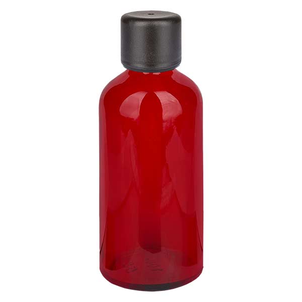 Frasco de 100 ml com tampa de rosca de 6 mm e fecho inviolável RedLine UT18/100 UNiTWIST