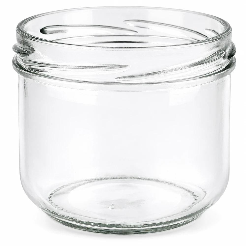 UNiTWIST Sturz260 frasco redondo 260ml TO82 frasco de conserva transparente vazio sem tampa