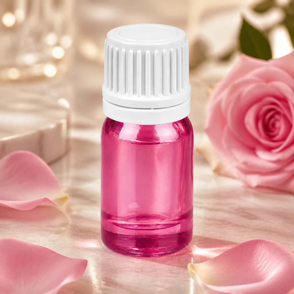 Frasco conta-gotas de 5 ml PurpleLine branco OV UT18/5 para cosméticos e óleos essenciais 120 caracteres