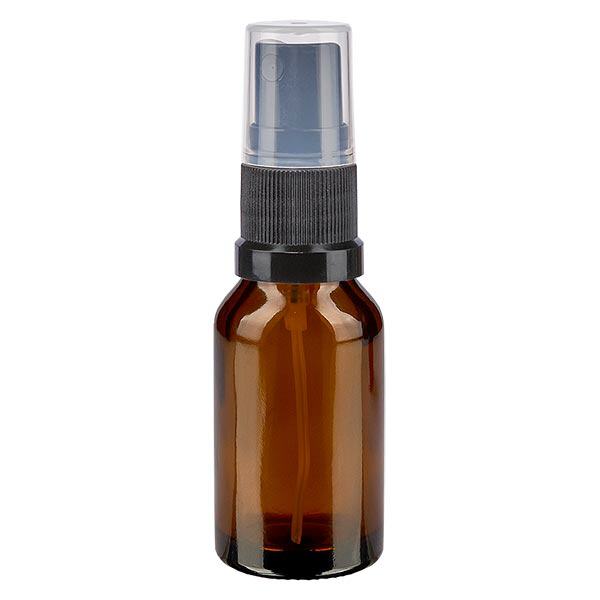 Frasco de farmácia castanho 30ml spray top preto Frasco de farmácia castanho 30ml spray top preto