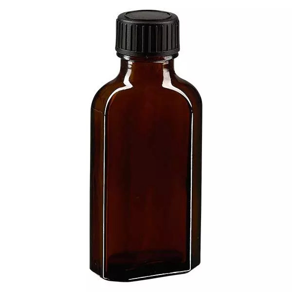 Tampa de rosca castanha Meplat de 50 ml com disco de vedação EPE
