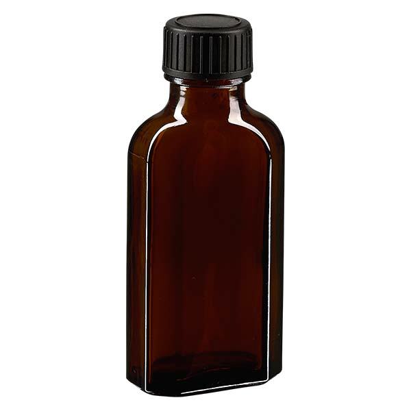Tampa de rosca castanha Meplat de 50 ml com disco de vedação EPE Tampa de rosca castanha Meplat de 50 ml com disco de vedação EPE