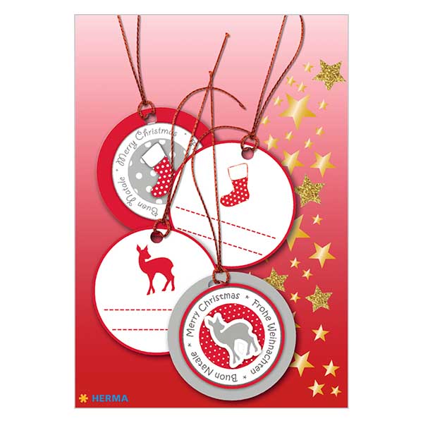 Pendente fulvo vermelho (4 peças) com purpurina 3D Pendente fulvo vermelho (4 peças) com purpurina 3D