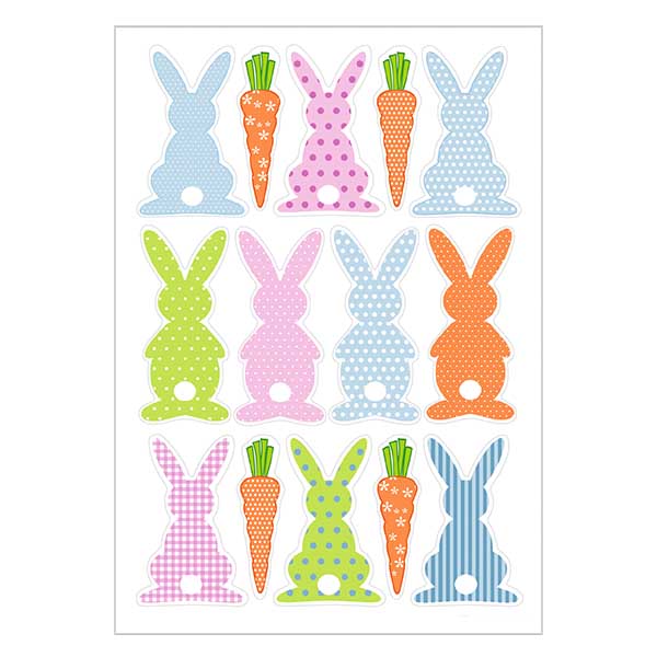 Autocolantes "Bunny rally" (14 autocolantes transparentes) Autocolantes "Bunny rally" (14 autocolantes transparentes)