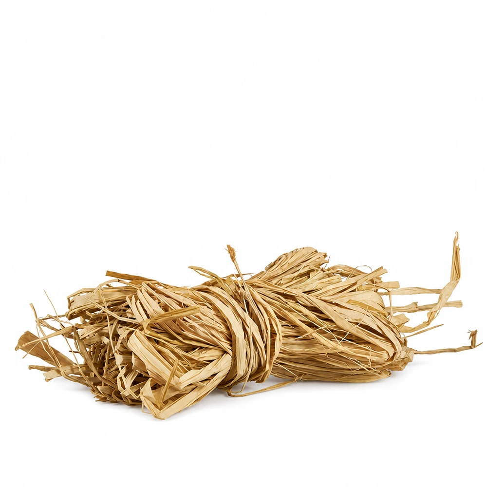 Ráfia natural para decoração 30g de fibras de ráfia natural em bege dourado para projectos de decoração e artesanato