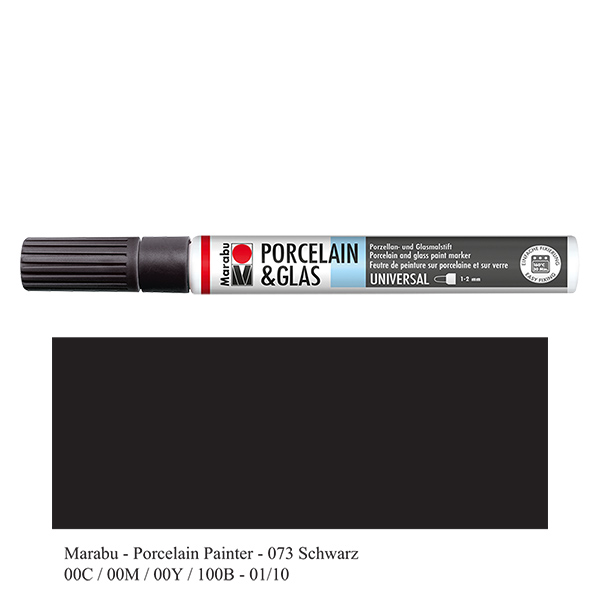 Lápis de cor preto 1-2mm para vidro/porcelana Lápis de cor preto 1-2mm para vidro/porcelana