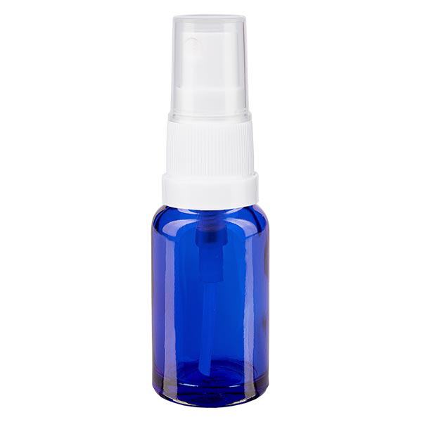 Frasco de farmácia azul 10ml spray top branco
