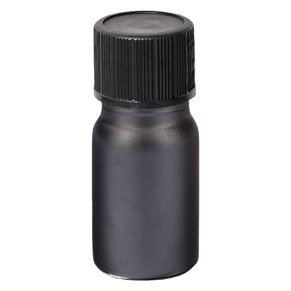 Frasco conta-gotas de 5ml 1mm preto tampa standard BlackLine UT18/5
