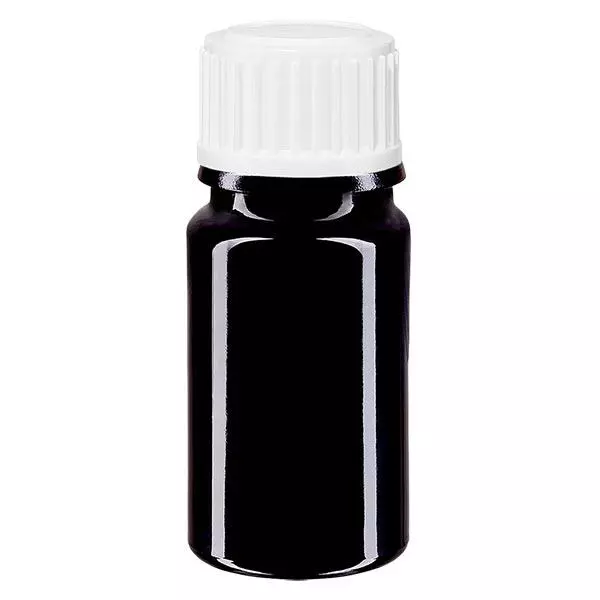 Frasco de farmácia violeta 5ml conta-gotas tampa branca 0,8mm padrão Frasco de farmácia violeta 5ml conta-gotas tampa branca 0,8mm padrão