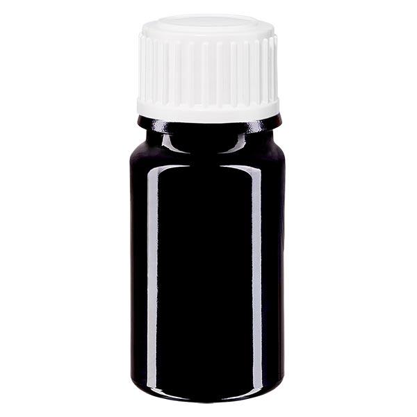 Frasco de farmácia violeta 5ml conta-gotas tampa branca 0,8mm padrão Frasco de farmácia violeta 5ml conta-gotas tampa branca 0,8mm padrão