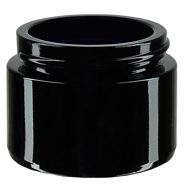 Frasco de cosméticos em vidro violeta 50ml, sem tampa