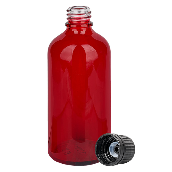 Frasco de 100 ml (globule) 8mm GR s. OV RedL. UT18/100 Frasco de 100 ml (globule) 8mm GR s. OV RedL. UT18/100