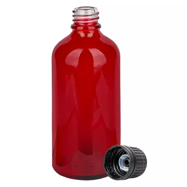 Frasco de 100 ml (globule) 8mm GR s. OV RedL. UT18/100 Frasco de 100 ml (globule) 8mm GR s. OV RedL. UT18/100
