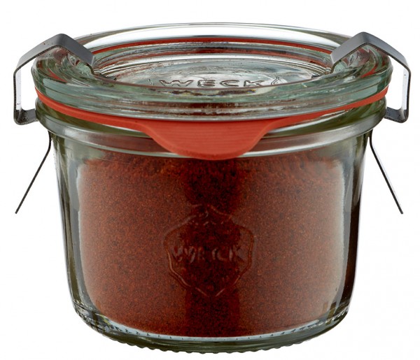 Ideia para um frasco de especiarias: mini copos de vidro WECK 80ml Ideia para um frasco de especiarias: mini copos de vidro WECK 80ml