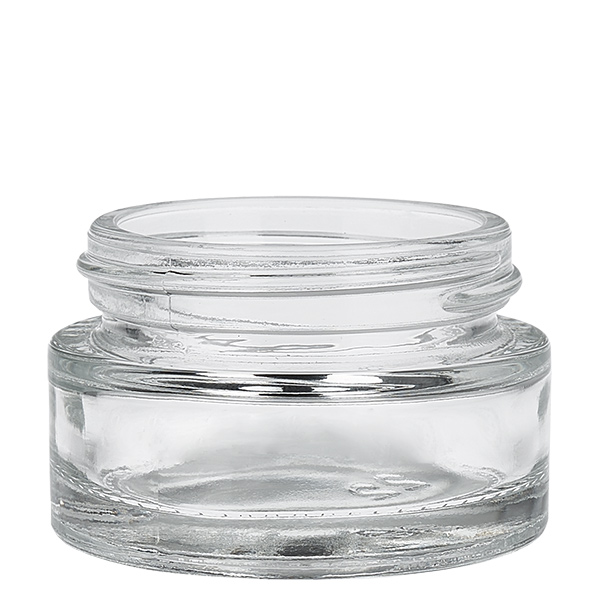 Frasco de vidro transparente de 20 ml com tampa de inserção UNiTWIST Frasco de vidro transparente de 20 ml com tampa de inserção UNiTWIST